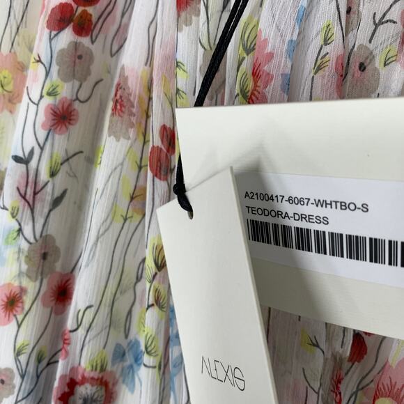 Alexis Floral Maxi Dress with Blue Accents - Picture 12 of 14